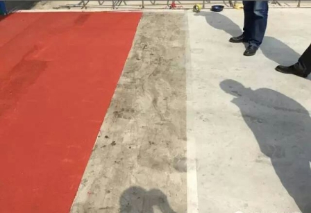 鄭州水泥道路彩色防滑劃線施工